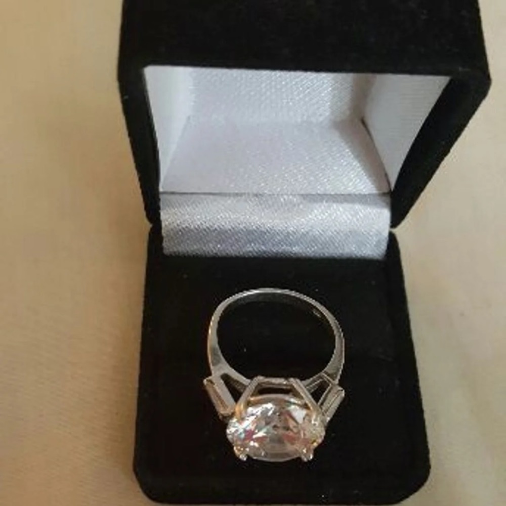 925 lab created diamond ring